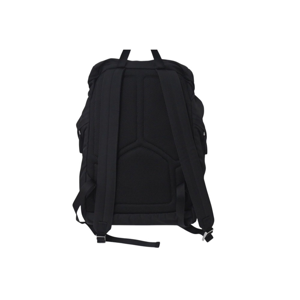 Prada Logo Black Backpack Triangle